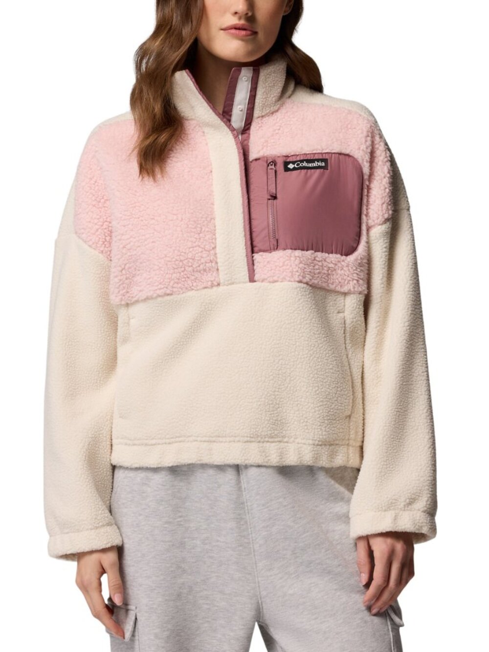 Columbia Women's Fleece Pull Over Jacket Half Zip Size S NWT